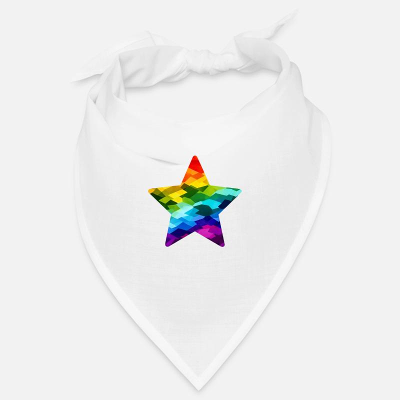 Regenbogen-Mosaikstern Bandana