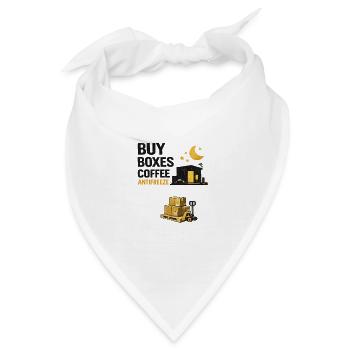 Nachtschicht-Boxen Kaffee-Antikühlmittel - Bandana - Weiß - Vorne
