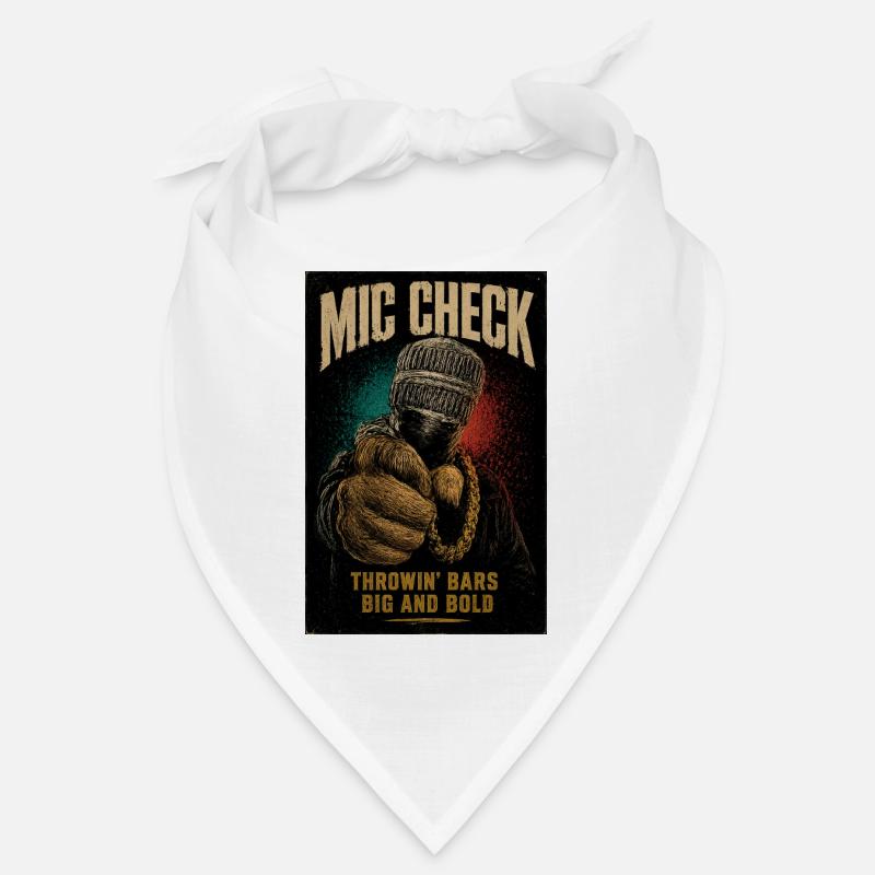 Mic Check Bold Throwin' Bars Bandana