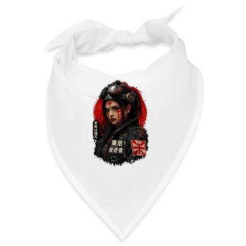 Tokyo Rebellin Untergrund - Bandana - Weiß - Vorne