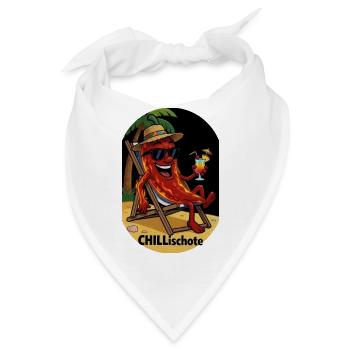 Chillischote Strandurlaub - Bandana - Weiß - Vorne