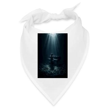 Unterwasser-Klavier-Träumerin - Bandana - Weiß - Vorne