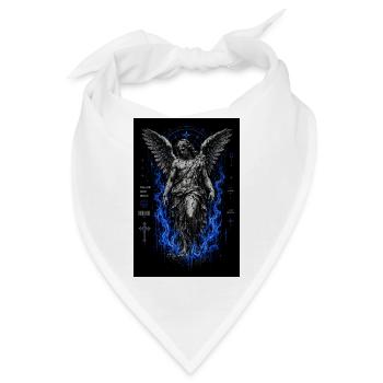 Gefallener Engel im blauen Inferno - Bandana - Weiß - Vorne