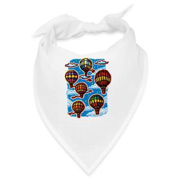 Lebendige Ballon-Himmelsparade - Bandana - Weiß - Vorne