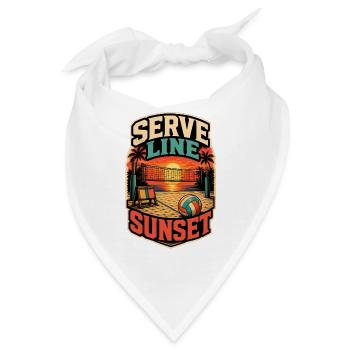 SERVE LINE SUNSET - Bandana - Weiß - Vorne