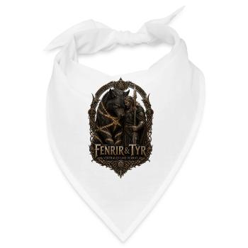 Fenrir & Tyr: Verrat und Mut - Bandana - Weiß - Vorne