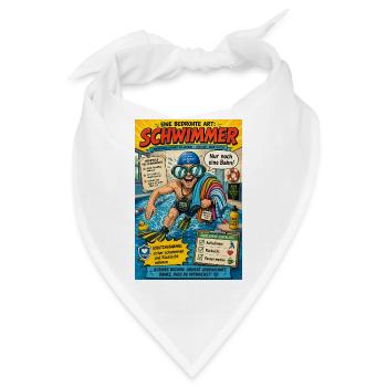 Der Schwimmer – nur noch eine Bahn - Bandana - Weiß - Vorne