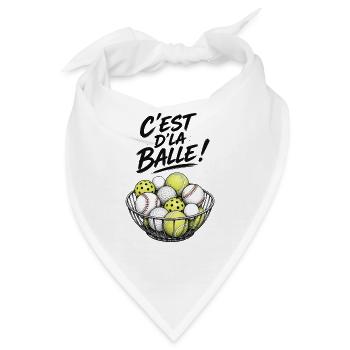 ES IST EIN BALL! - Bandana - Weiß - Vorne