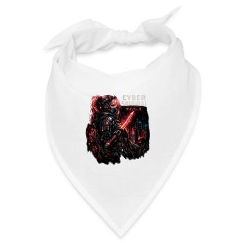 Cyber Samurai Neon Klinge - Bandana - Weiß - Vorne