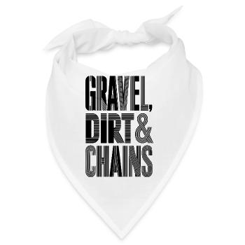 Gravel Dirt Chains - Bandana - Weiß - Vorne