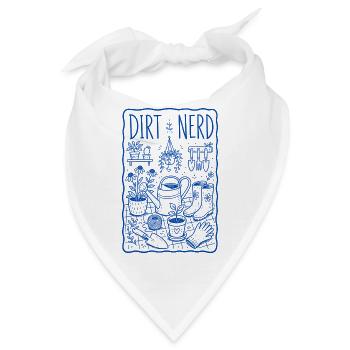 Dirt Nerd Organic Gardening Pflanzen Ernte - Bandana - Weiß - Vorne
