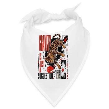 Gravity is Just a Suggestion – Schwerelose Bengal - Bandana - Weiß - Vorne