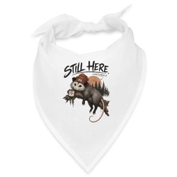 Still Here Opossum  - Bandana - Weiß - Vorne