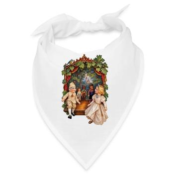 Puppen an Schnüren - Bandana - Weiß - Vorne