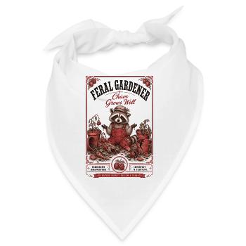 Wilde Gärtnerin Chaos wächst gut beim Gärtnern - Bandana - Weiß - Vorne