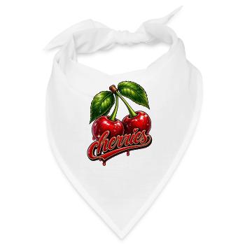 Cherries - Bandana - Weiß - Vorne