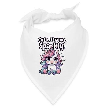 Unicorn Fitness Sparkle - Bandana - Weiß - Vorne
