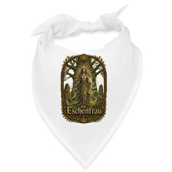 Eschenfrau – Geist der Esche - Bandana - Weiß - Vorne
