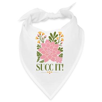 Succ It Organic Gardening Sukkulenten-Liebhaber - Bandana - Weiß - Vorne