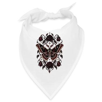 Nachtrose Falter - Bandana - Weiß - Vorne
