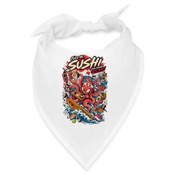 Sushi Tentakel Tsunami - Bandana - Weiß - Vorne