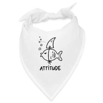 Unterwasserfisch – Humor und Einstellung - Bandana - Weiß - Vorne
