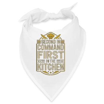 Sous Chef Second In Command First Kitchen Staff - Bandana - Weiß - Vorne