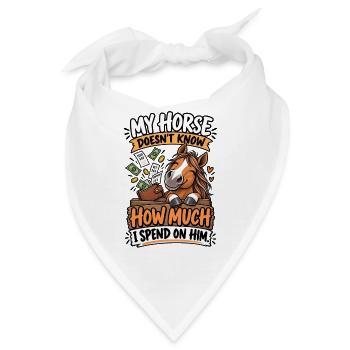 Horse Owner Expensive Horse - Bandana - Weiß - Vorne