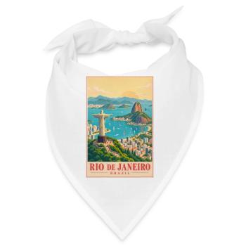Rio de Janeiro Panorama - Bandana - Weiß - Vorne