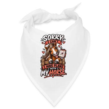 Horse Mom Horse Plans - Bandana - Weiß - Vorne