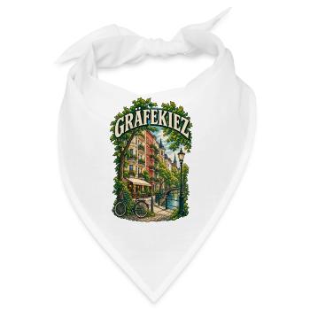 Gräfekiez Berlin Kreuzberg Altbau - Bandana - Weiß - Vorne