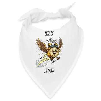 Time Flies – Lustige, wörtliche Idiom-Zeichentrickserie - Bandana - Weiß - Vorne