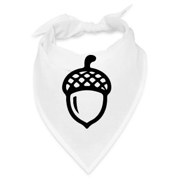 Eichel Symbol - Bandana - Weiß - Vorne