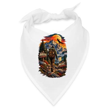 Hiking Mode Backcountry Trek Vintage T-Shirt - Bandana - Weiß - Vorne