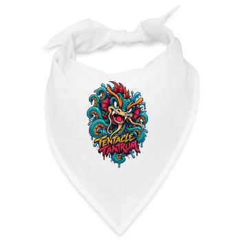 Tentakel-Wutantra-Drache - Bandana - Weiß - Vorne