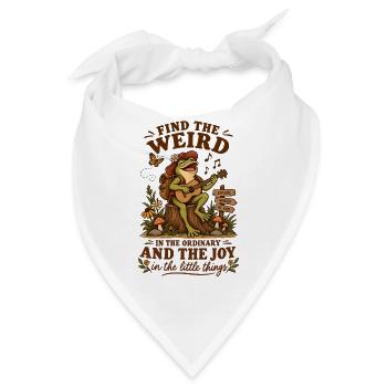  Finde Das Seltsame Im Gewöhnlichen Frosch Gitarre - Bandana - Weiß - Vorne