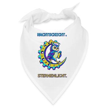 Nachtschicht Sternenlicht - Bandana - Weiß - Vorne
