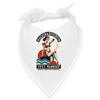 Nachtbadeverein Wannsee – Nachts sind wir schöner - Bandana - Weiß - Vorne