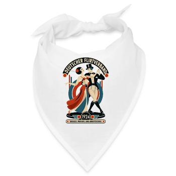 Deutscher Flirtverband – Tabulos seit 1924 - Bandana - Weiß - Vorne