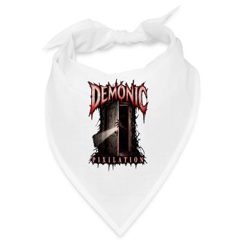 Fan-Merchandise aus dem kleinen Kultfilm DEMONIC - Bandana - Weiß - Vorne
