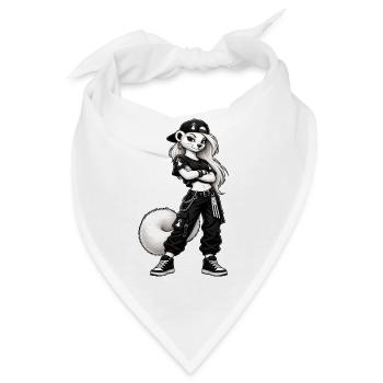 Coole Frau, Hermine - Bandana - Weiß - Vorne