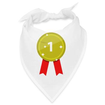 Medaille - Bandana - Weiß - Vorne