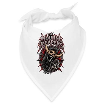 Mourne Reapers: Skull Goat Mic - Bandana - Weiß - Vorne