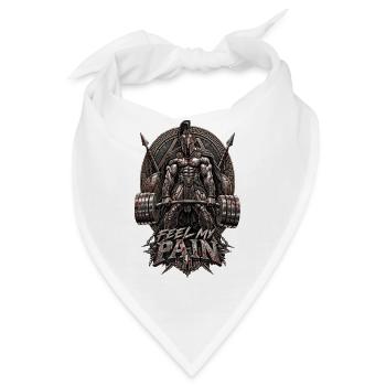 Spartaner Feel My Pain - Bandana - Weiß - Vorne