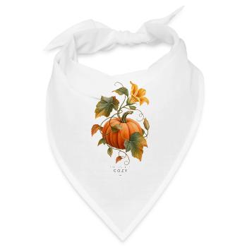 Kürbis- und Weinreben-Herbst – Die Natur des gemütlichen - Bandana - Weiß - Vorne