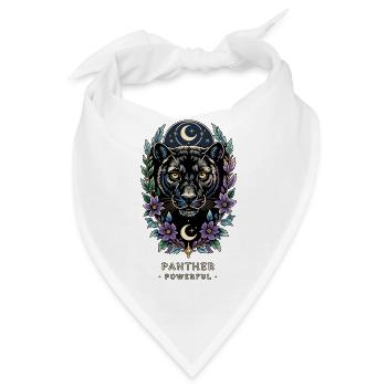 MÄCHTIGE TOTEMKATZE - Bandana - Weiß - Vorne