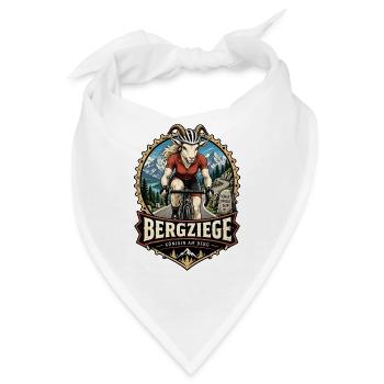Rennradfahrerin Bergziege - Bandana - Weiß - Vorne