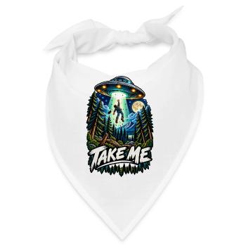 Take Me: Alienentführung im Wald - Bandana - Weiß - Vorne