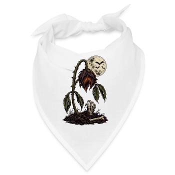 Blume des Todes durch den Mond - Bandana - Weiß - Vorne
