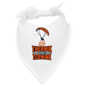 Thermik statt Termine - Bandana - Weiß - Vorne
